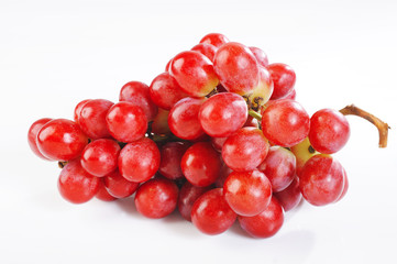 red grape on white