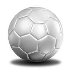 3d rendering of a football. ( Leather texture )