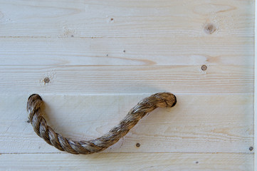 Rough wood coffin
