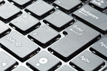 Enter button on keyboard