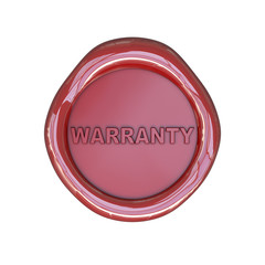 Wax seal with warranty text