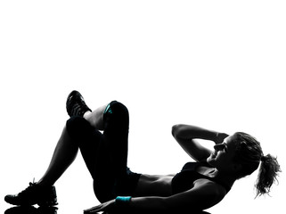 woman workout fitness posture abdominals push ups