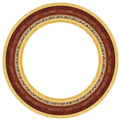 Obraz premium Oval gold picture frame