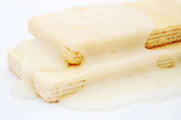 white chocolate wafer