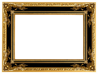 Picture gold frame with a decorative pattern - 32584074