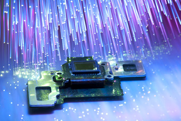 CCD sensor on a card of digital camera
