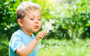 Boy With Dandelion