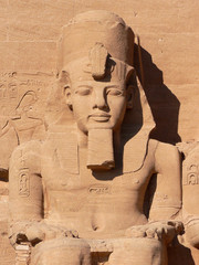 Fototapeta premium RAMSES II AT ABU SIMBEL'S TEMPLE (EGYPT)