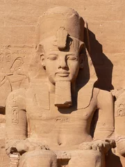 Wandcirkels plexiglas RAMSES II AT ABU SIMBEL'S TEMPLE (EGYPT) © Pierre HELGER