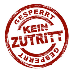 Kein Zutritt / vektor