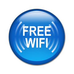 Boton billante FREE WIFI