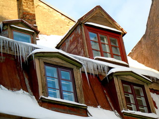 Dormers in winter