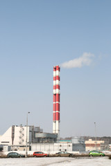 Fototapeta na wymiar Industrial chimneys
