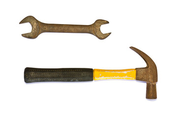 Hammer and  wrench