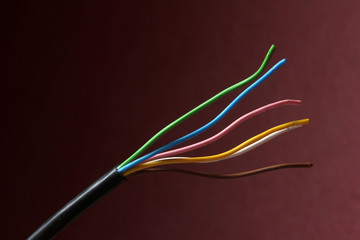 Obraz na płótnie Canvas electric cable