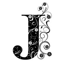 Verzierter Buchstabe J