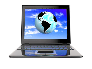 3d notebook isolated