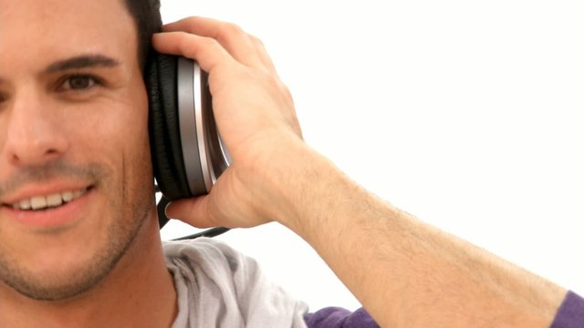 Man listen to Music
