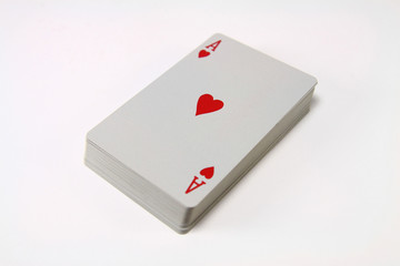 deck of cards on a white background