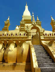 Wat That Luang in Vientiane, Laos