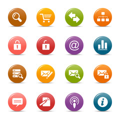 Fototapeta premium Colored dots - Classic Web Icons