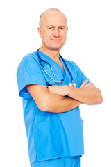 portrait of medical doctor in uniform