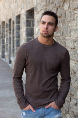 Obraz premium Young Man Outside