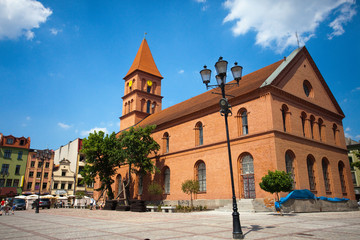 Church of the Holy Trinity in Torun,Poland - obrazy, fototapety, plakaty