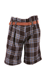 Female checkered trousers with belt