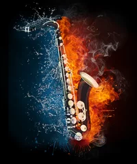 Abwaschbare Fototapete Saxophon © Visual Generation