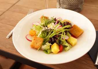 plate with salad