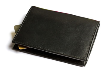 Black wallet with Credit card