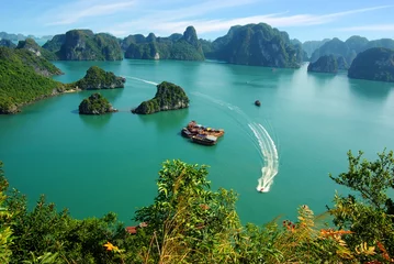 Foto op Plexiglas Schilderachtig zeelandschap. Ha Long Bay, Vietnam © Marina Ignatova