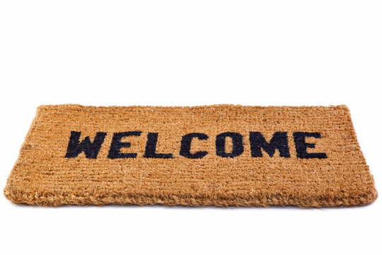 Welcome mat cut out