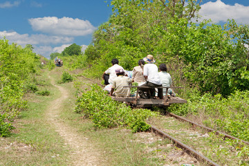The Bamboo Train in Cambodia - 32612696