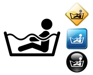 Bath pictogram and signs