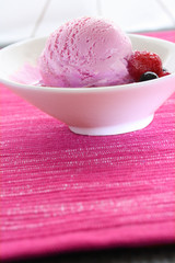 Raspberry ice cream