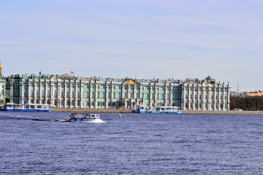View of the Hermitage. Saint-Petersburg, Russia