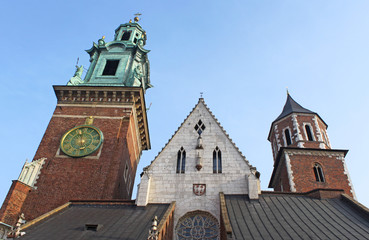 Fototapeta na wymiar Katedra w Wawel hill w Krakowie. Polska