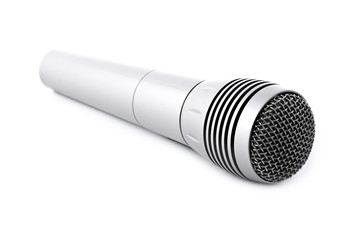 Silver microphone