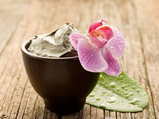 mud and orchid natural  wellness spa concept