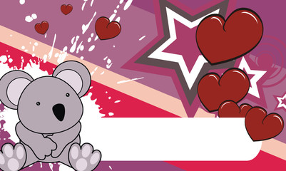 koala baby cartoon background1