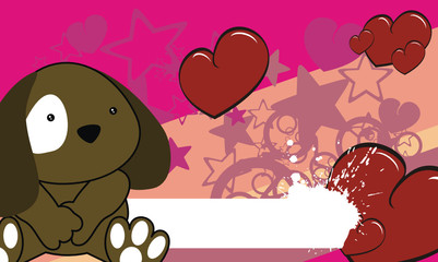 puppy baby cartoon background