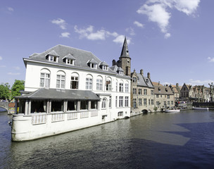Fototapeta na wymiar Channels of Bruges, Belgium