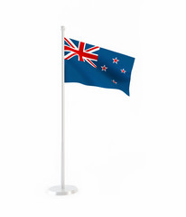 3D flag of new Zealand