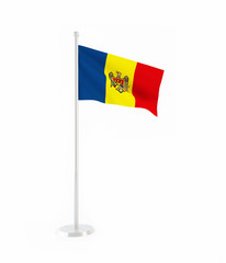 3D flag of Moldova