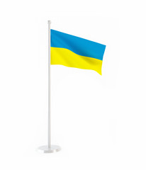 3D flag of Ukraine