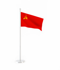 3D flag of the former USSR (soviet union)