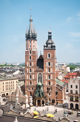 Fototapeta St. Mary's church in Krakow, Poland obraz