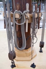 Seilzüge auf einem Segelboot